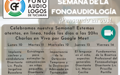 Semana de la Fonoaudiologia 10 al 14 de mayo