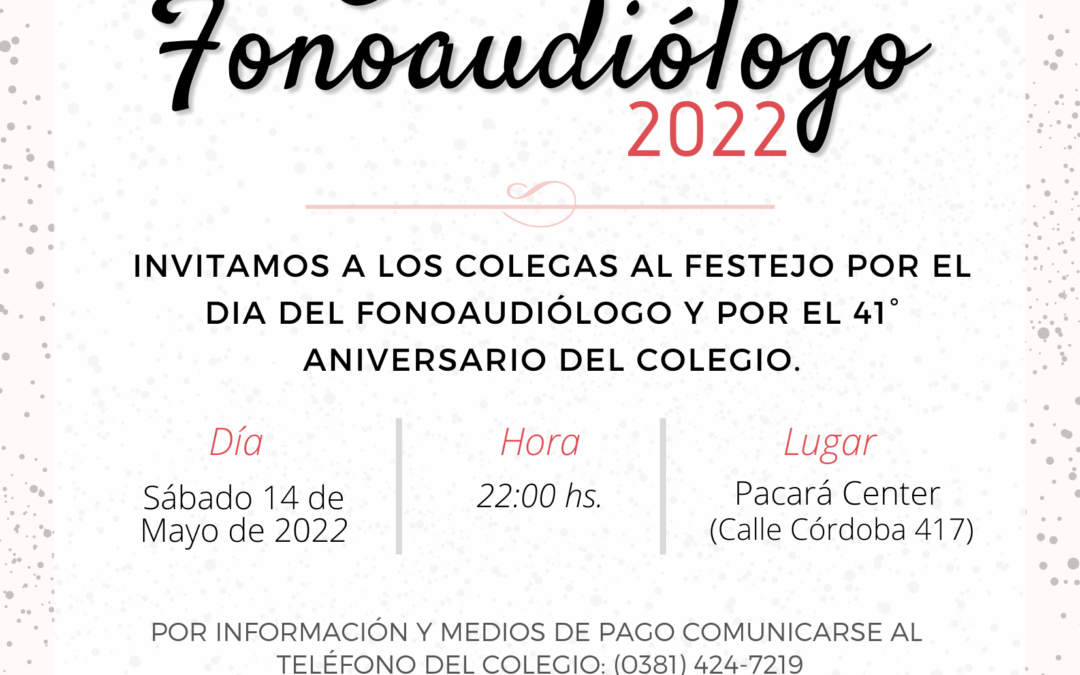 Festejo Día del Fonoaudiólogo 2022