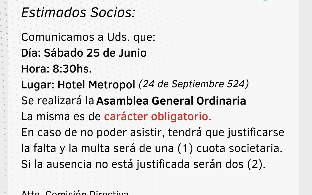 Asamblea General Ordinaria